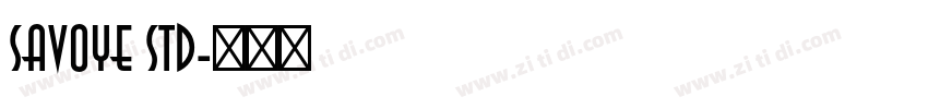 Savoye Std字体转换